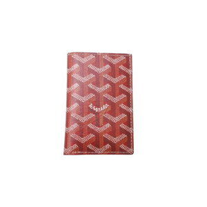 GOYARD Saint Pierre Card Holder Case Red Herringbone